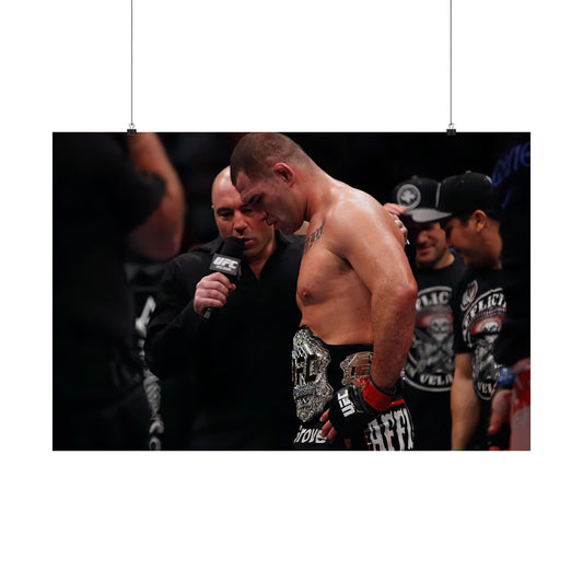 Cain Velasquez Wins The UFC Heavyweight Title Poster