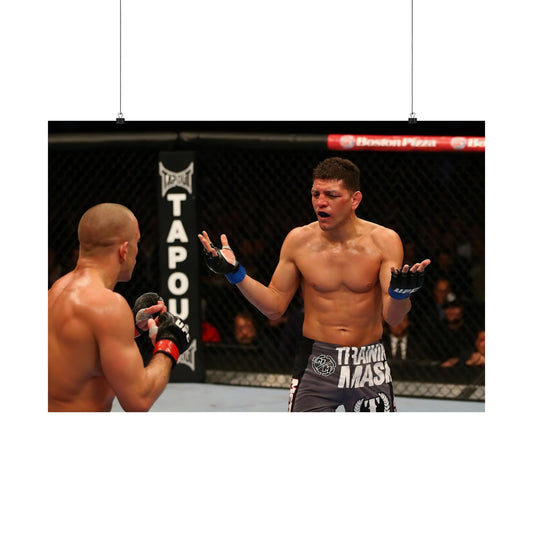 Nick Diaz Taunts Georges St-Pierre Poster