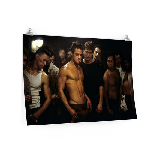 Fight Club Tyler Durden Underground Fight Scene Poster
