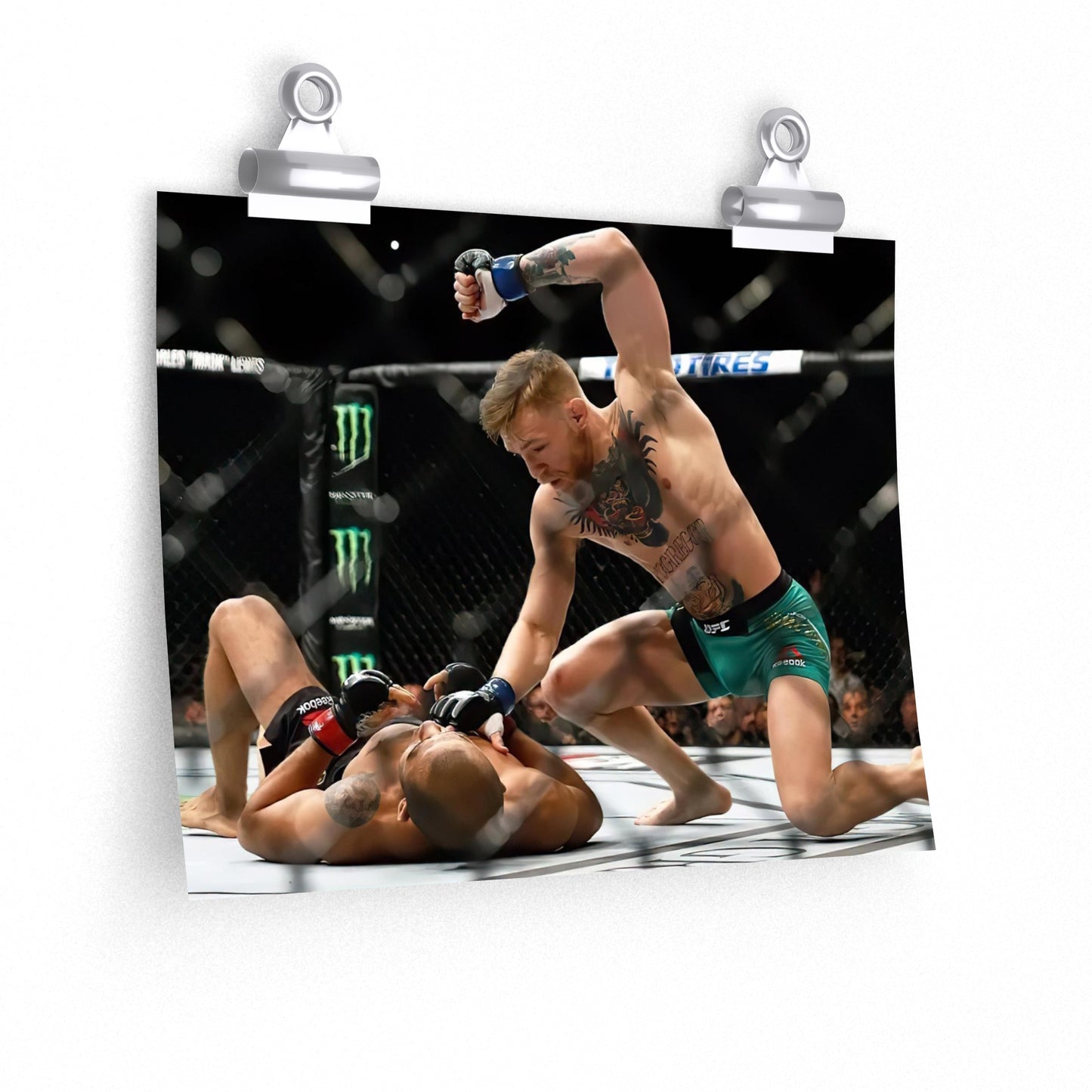 Conor McGregor Knocks Out Jose Aldo For The Featherweight Title Poster