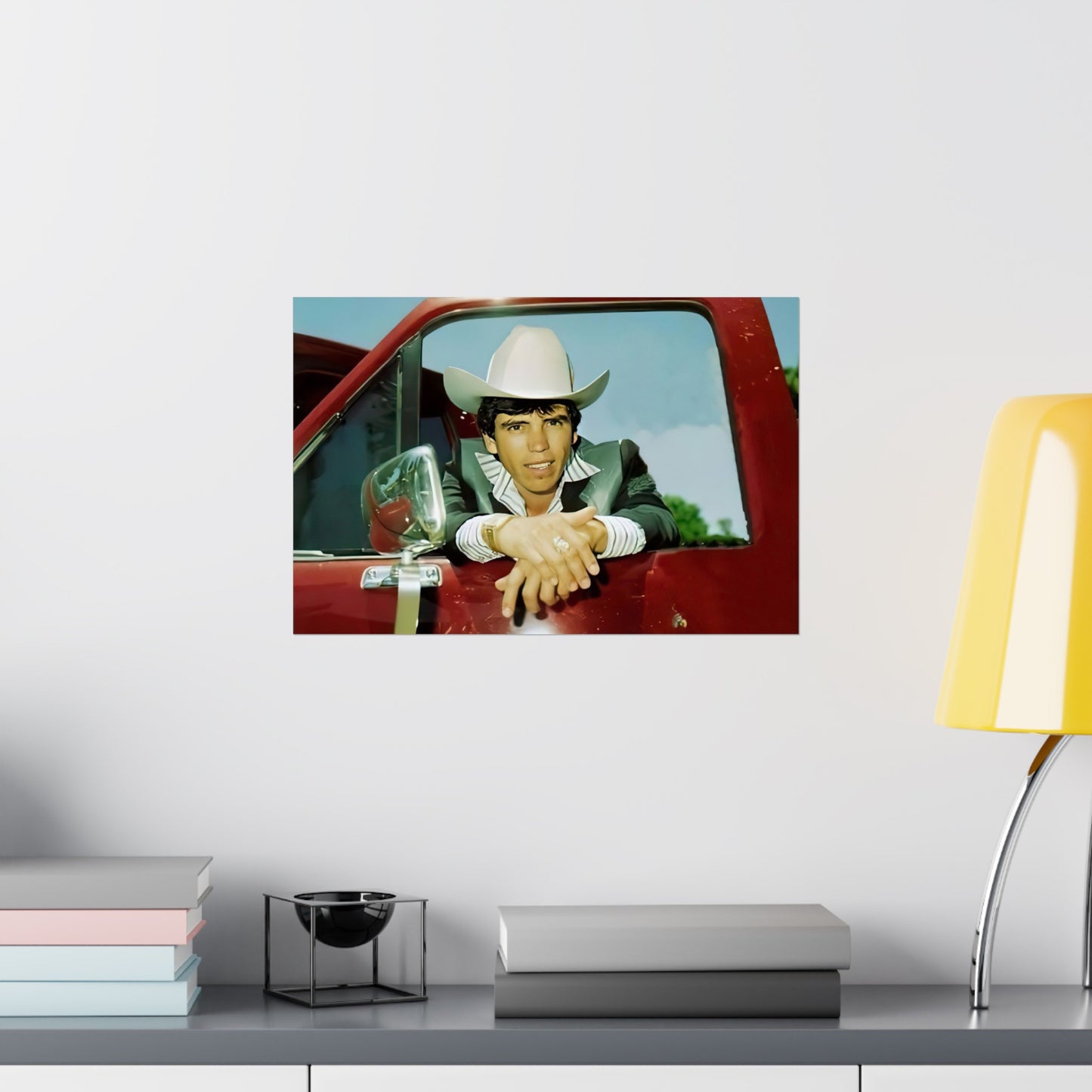 Chalino Sanchez In A Red Truck Poster
