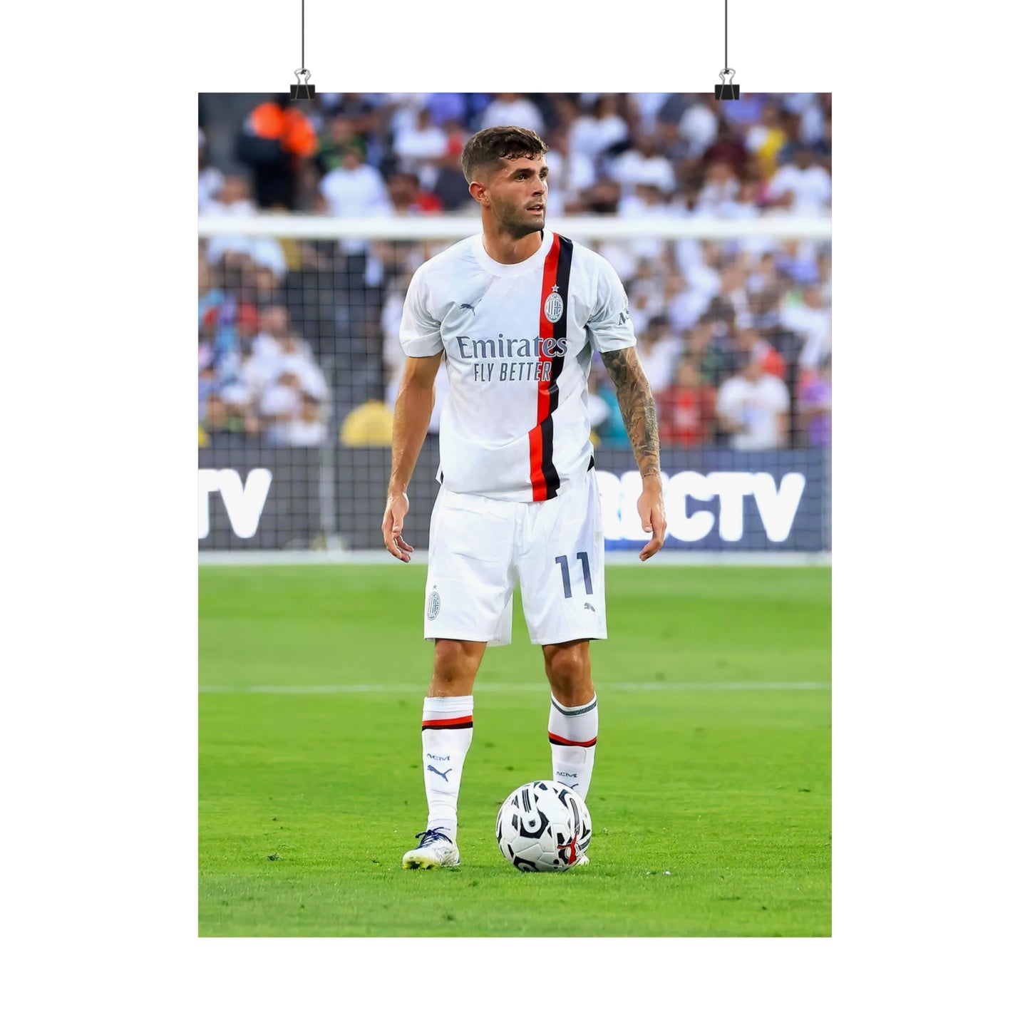 Christian Pulisic Playing For AC Milan Poster