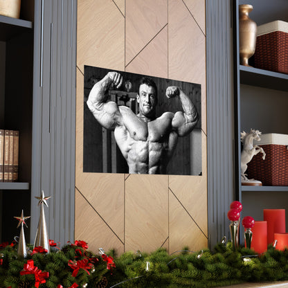 Bodybuilder Dorian Yates Double Bicep Pose Poster
