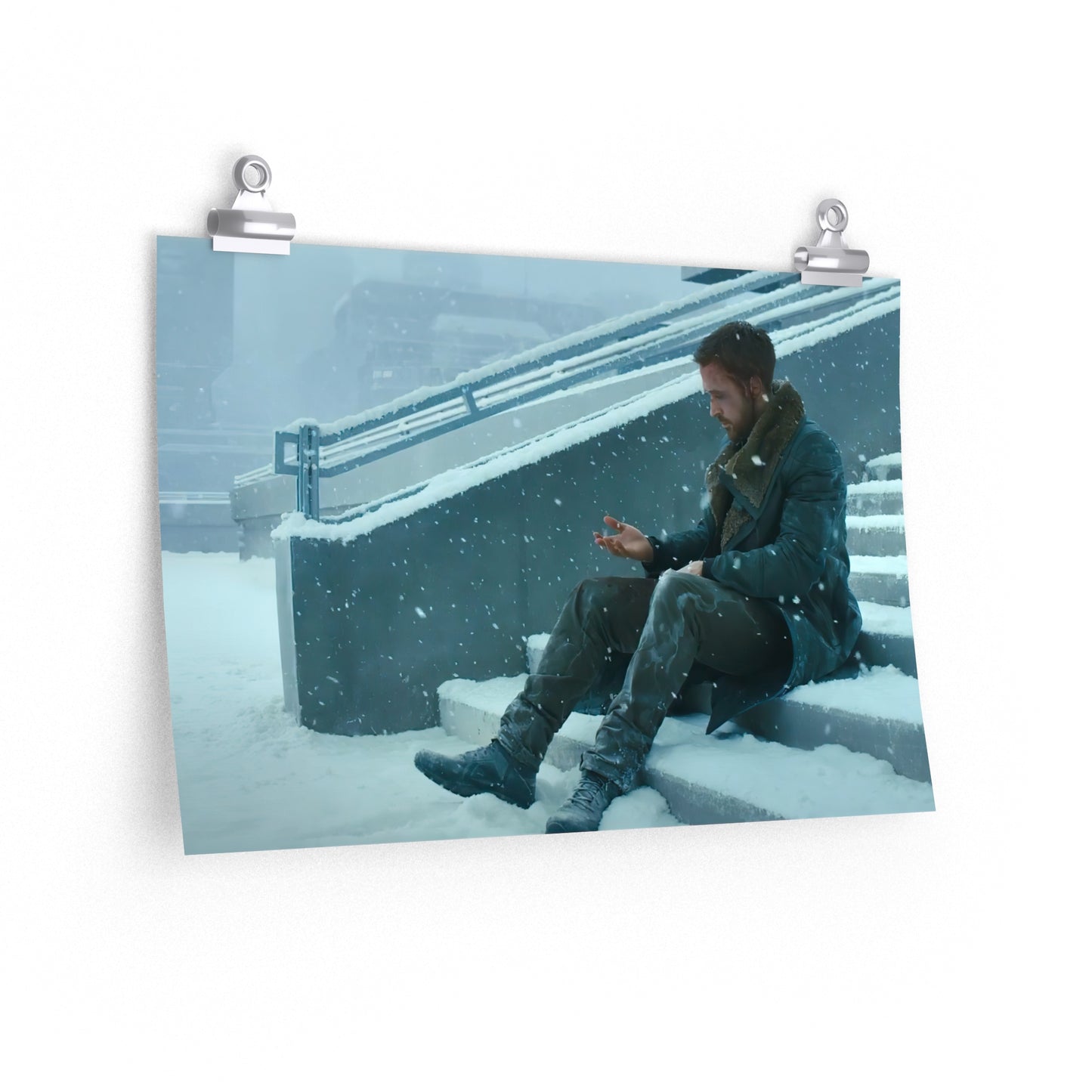 Officer K Sitting In The Snow Final Scene Blade Runner 2049 Poster