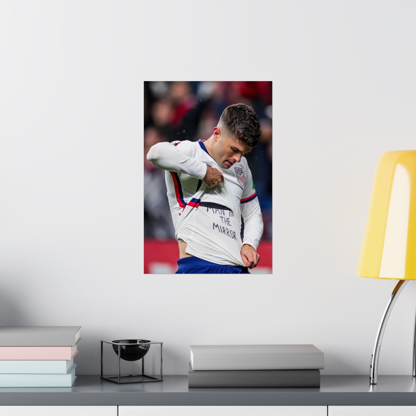 Christian Pulisic 'Man In The Mirror' Shirt Celebration vs Mexico Poster