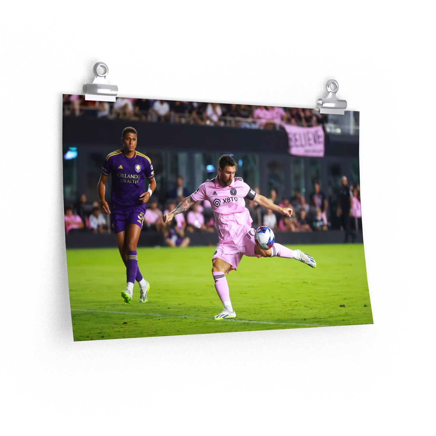 Lionel Messi Scores Volley With Inter Miami Poster