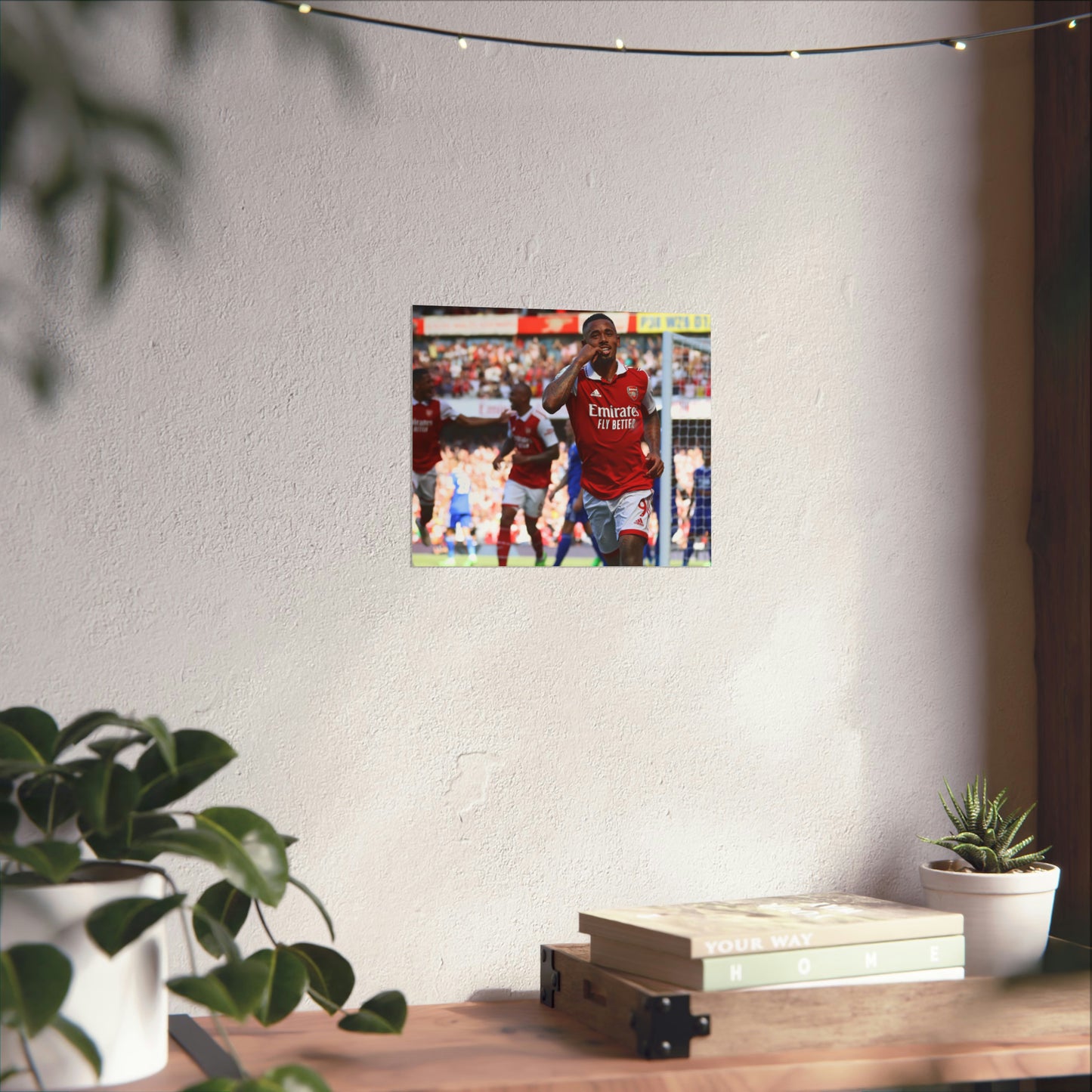 Gabriel Jesus Celebrates Goal With Arsenal Poster