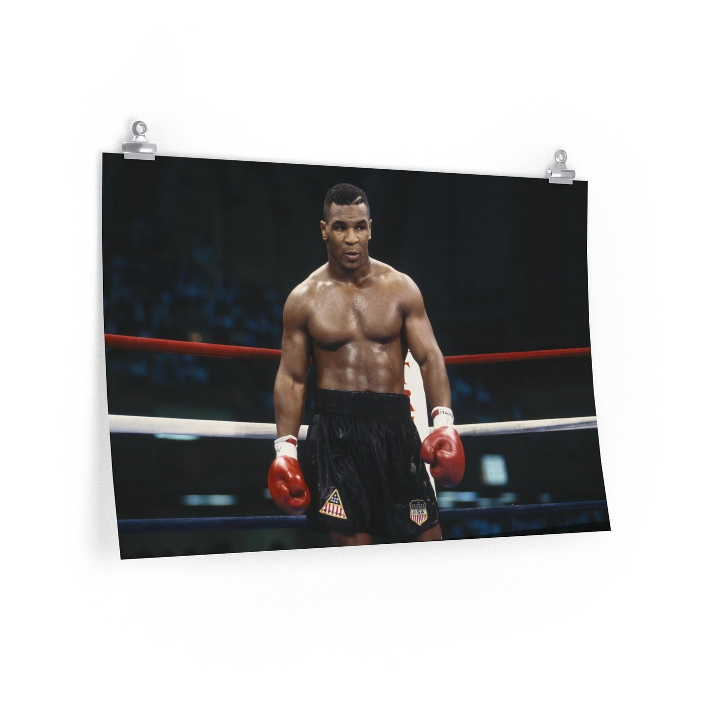 Prime Mike Tyson In The Ring During A Fight Poster