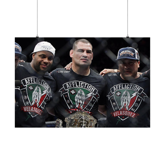 Cain Velasquez With Daniel Cormier And Javier Mendez UFC Poster