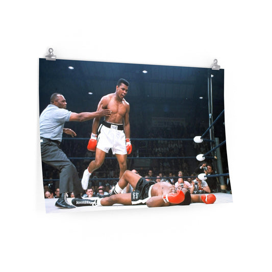 Referee Stops Muhammad Ali After Knockout Of Sonny Liston In Their Second Fight Poster