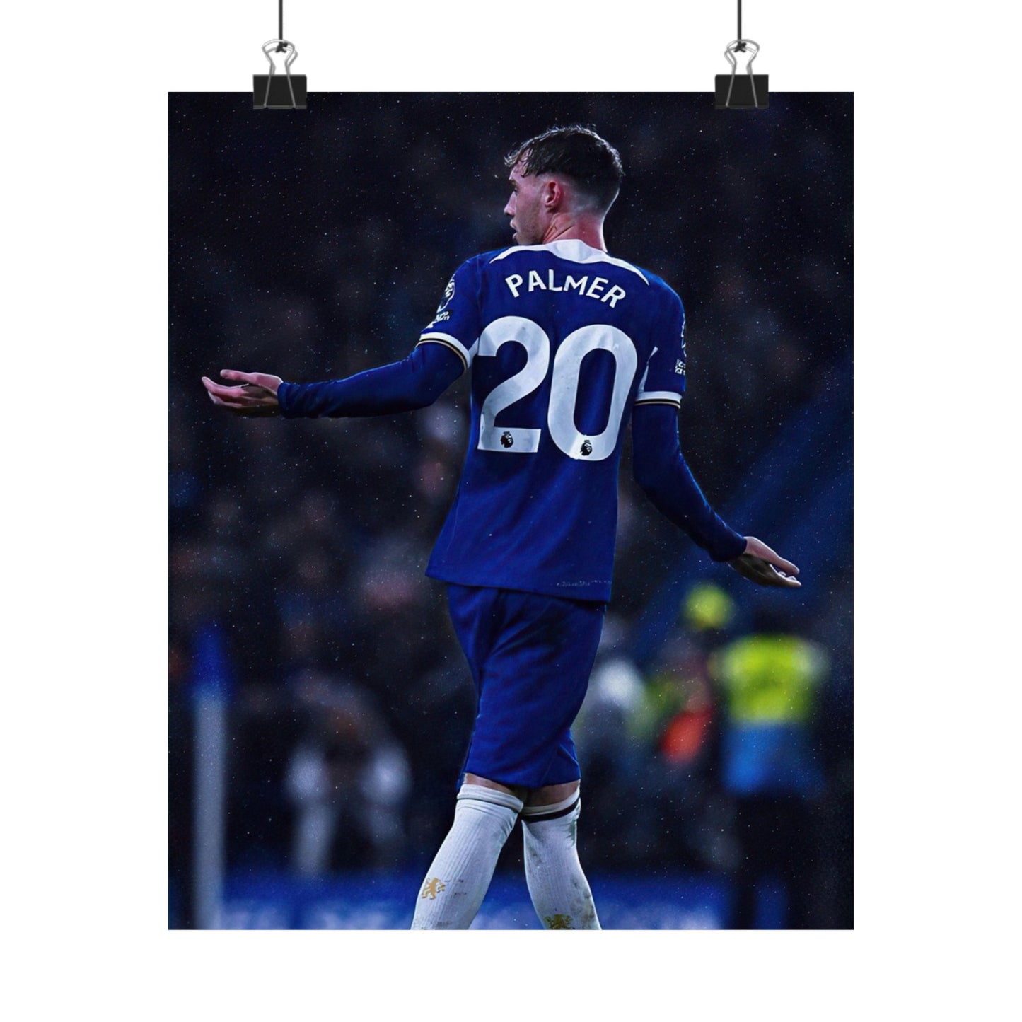 Cole Palmer On Field For Chelsea Poster