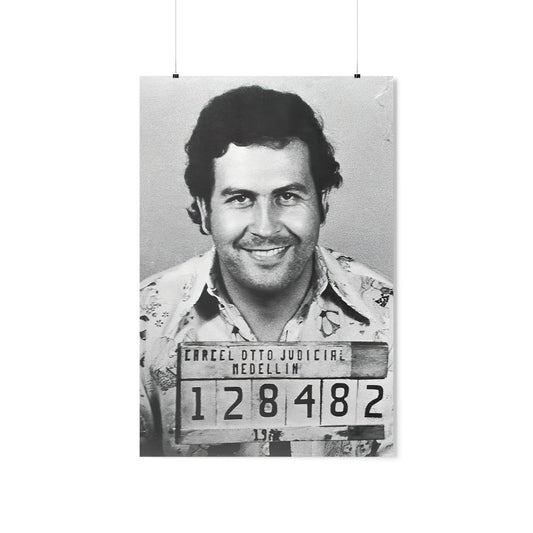Pablo Escobar Smiling Mugshot Medellin Colombia Poster