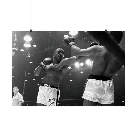 Sonny Liston Lands A Jab On Muhammad Ali Poster