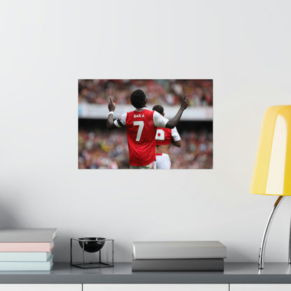 Bukayo Saka Pointing To the Sky Celebration Arsenal Poster